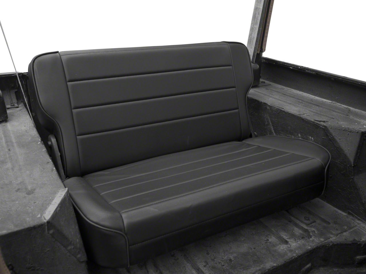 Smittybilt 41517 Denim SPC Rear Fold and Tumble Seat for Jeep TJ//LJ